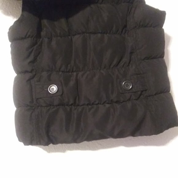 Arizona Jean Company women's size M black puffer hooded vest - Picture 6 of 11
